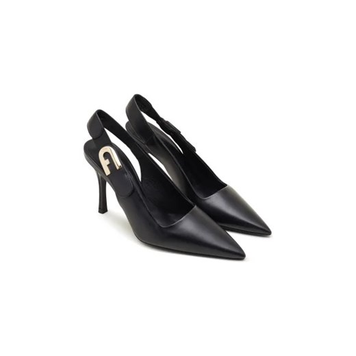 Furla Skórzane szpilki FURLA SIGN SLINGBACK T.90 Furla 37 wyprzedaż Gomez Fashion Store