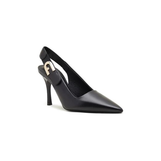 Furla Skórzane szpilki FURLA SIGN SLINGBACK T.90 ze sklepu Gomez Fashion Store w kategorii Czółenka - zdjęcie 173060927