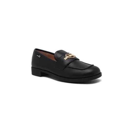Love Moschino Skórzane loafersy ze sklepu Gomez Fashion Store w kategorii Lordsy damskie - zdjęcie 173063626