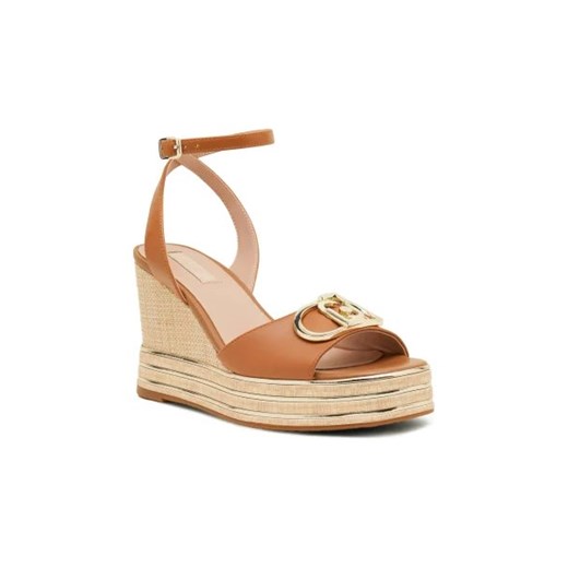 Liu Jo Skórzane koturny KAREN 01 ze sklepu Gomez Fashion Store w kategorii Espadryle damskie - zdjęcie 173065035