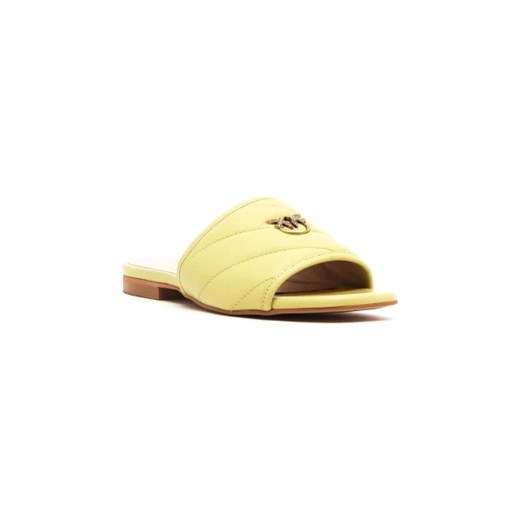 Pinko Skórzane klapki MOLLY ze sklepu Gomez Fashion Store w kategorii Klapki damskie - zdjęcie 173066418
