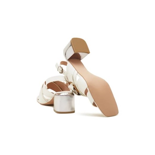 Pinko Skórzane sandały na słupku Pinko 38 okazyjna cena Gomez Fashion Store