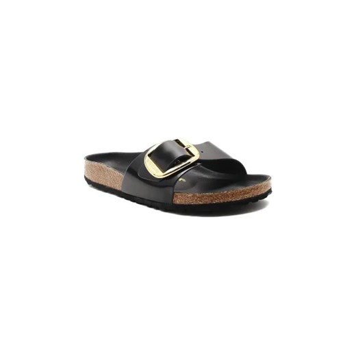 Birkenstock Skórzane klapki Madrid BB NL High Shine ze sklepu Gomez Fashion Store w kategorii Klapki damskie - zdjęcie 173069395