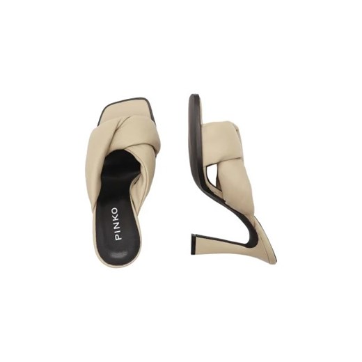 Pinko Skórzane klapki CORINNE SABOT NAPPA Pinko 37 Gomez Fashion Store promocja