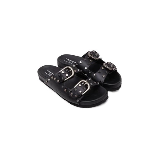 Pepe Jeans London Skórzane klapki OBAN ROCK 41 wyprzedaż Gomez Fashion Store