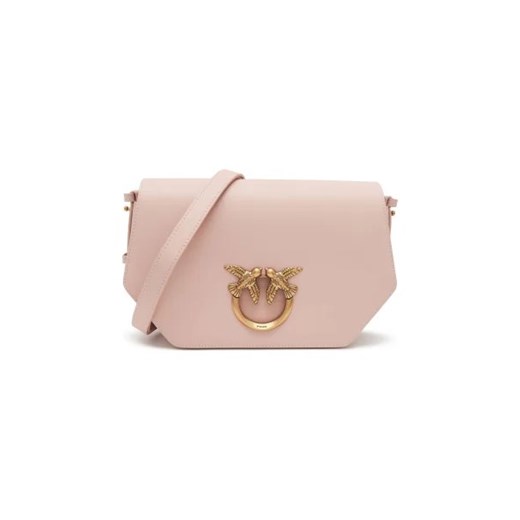Pinko Skórzana torebka na ramię LOVE CLICK EXAGON CLASSIC VITE Pinko One Size okazyjna cena Gomez Fashion Store