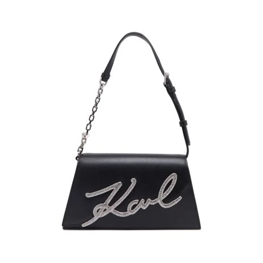 Karl Lagerfeld Skórzana torebka na ramię k/signature 2.0 sp shb crystal ze sklepu Gomez Fashion Store w kategorii Kopertówki - zdjęcie 173072006