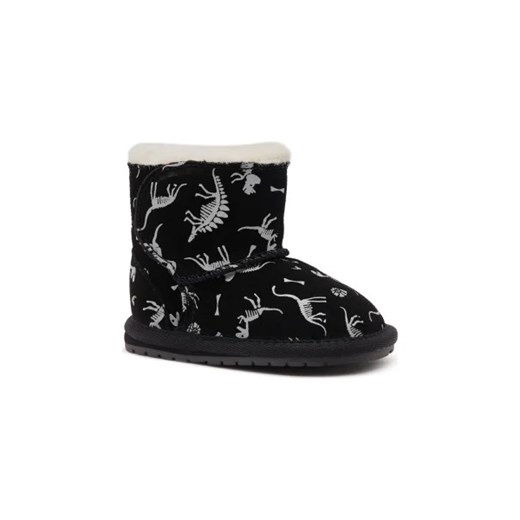 EMU Australia Skórzane śniegowce Toddle Reflective Dino | z dodatkiem wełny ze sklepu Gomez Fashion Store w kategorii Buty zimowe dziecięce - zdjęcie 173072545