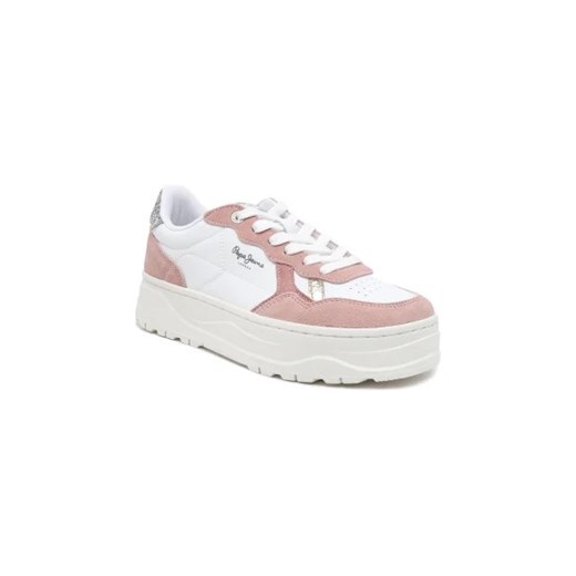Pepe Jeans London Skórzane sneakersy KORE MULTI W ze sklepu Gomez Fashion Store w kategorii Buty sportowe damskie - zdjęcie 173073519
