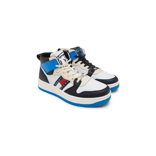 Tommy Jeans Trampki MID CUT TOMMY JEANS BASKET | z dodatkiem skóry Tommy Jeans 42 okazja Gomez Fashion Store