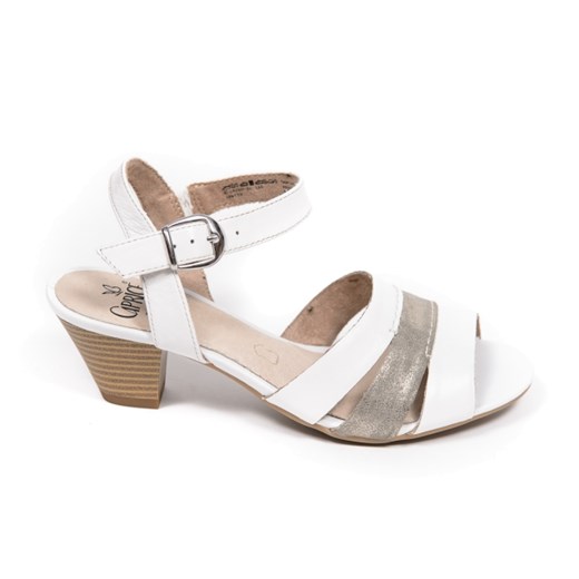Sandały Caprice 28200-24 white/metallic aligoo  dopasowane