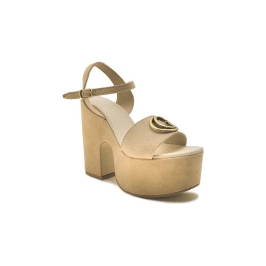 Guess Skórzane sandały na słupku CLODY ze sklepu Gomez Fashion Store w kategorii Sandały damskie - zdjęcie 173084255