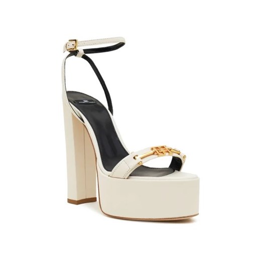 Elisabetta Franchi Skórzane sandały na słupku ze sklepu Gomez Fashion Store w kategorii Sandały damskie - zdjęcie 173085426