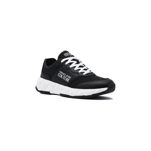 Buty sportowe męskie Versace Jeans czarne na wiosnę z tkaniny
