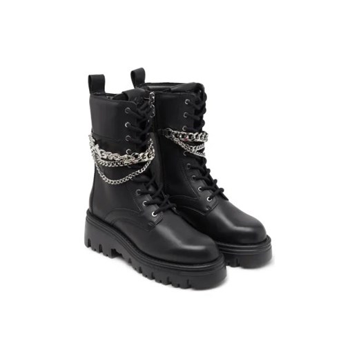 Karl Lagerfeld Skórzane botki KOMBAT KC Hi Lace Chain Karl Lagerfeld 40 wyprzedaż Gomez Fashion Store
