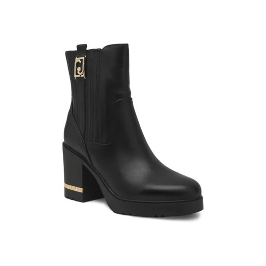 Liu Jo Skórzane botki na słupku GLORIA 24 ze sklepu Gomez Fashion Store w kategorii Botki - zdjęcie 173090849