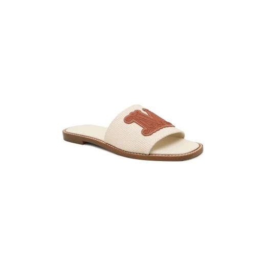 Max Mara Leisure Klapki GENEVE | z dodatkiem skóry ze sklepu Gomez Fashion Store w kategorii Klapki damskie - zdjęcie 173092949