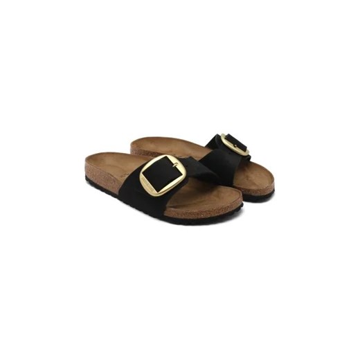 Klapki damskie BIRKENSTOCK ze skóry bez zapięcia letnie 