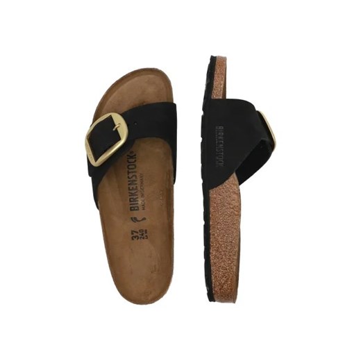 Klapki damskie BIRKENSTOCK ze skóry bez zapięcia 