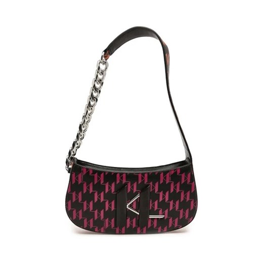 Karl Lagerfeld Skórzane hobo K/Saddle Chain Print Baguette ze sklepu Gomez Fashion Store w kategorii Torebki bagietki - zdjęcie 173094158