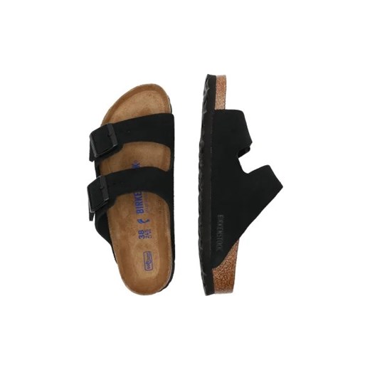 Klapki damskie BIRKENSTOCK bez zapięcia skórzane 