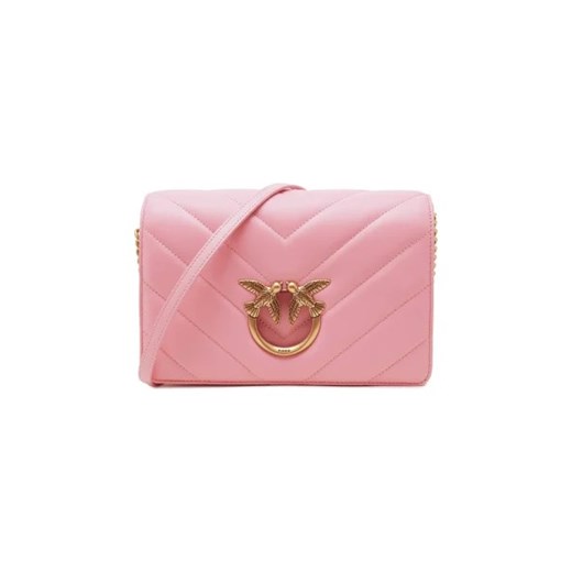 Pinko Skórzana torebka na ramię LOVE CLICK CLASSIC SHEEP NAPPA Pinko One Size promocja Gomez Fashion Store