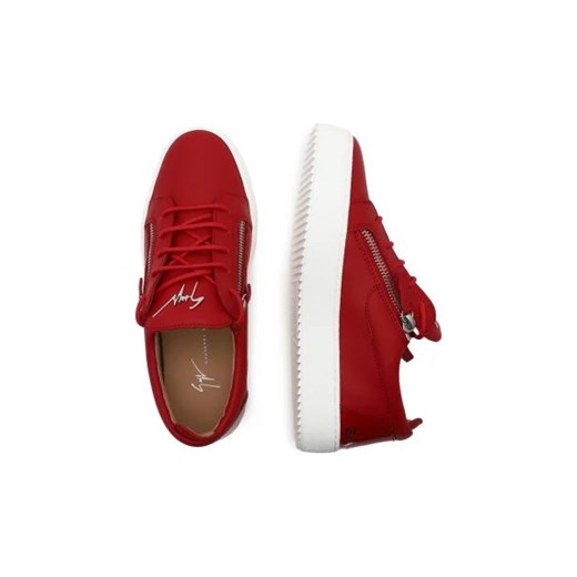 Giuseppe Zanotti Skórzane trampki LOGOBALL/SLOGAN LAV Giuseppe Zanotti 44 okazja Gomez Fashion Store