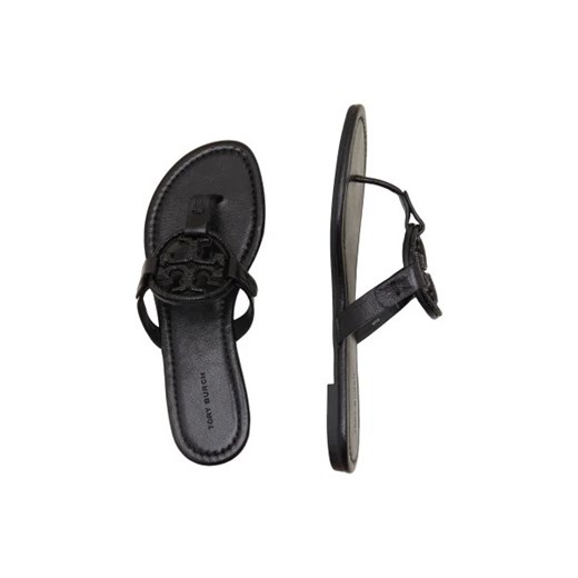 Klapki damskie Tory Burch bez zapięcia ze skóry 