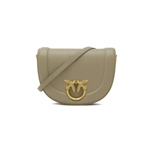 Pinko Skórzana torebka na ramię ROUND CLICK CLASSIC VITELLO MO Pinko One Size okazja Gomez Fashion Store