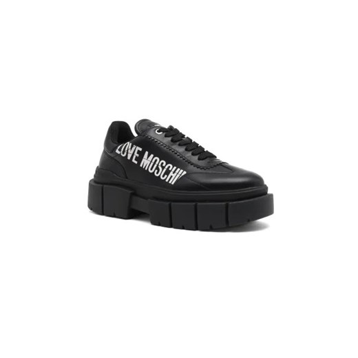 Love Moschino Skórzane sneakersy ze sklepu Gomez Fashion Store w kategorii Buty sportowe damskie - zdjęcie 173099838