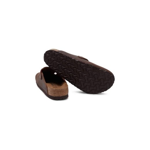 Birkenstock Skórzane klapki Boston LEOI Habana 42 Gomez Fashion Store