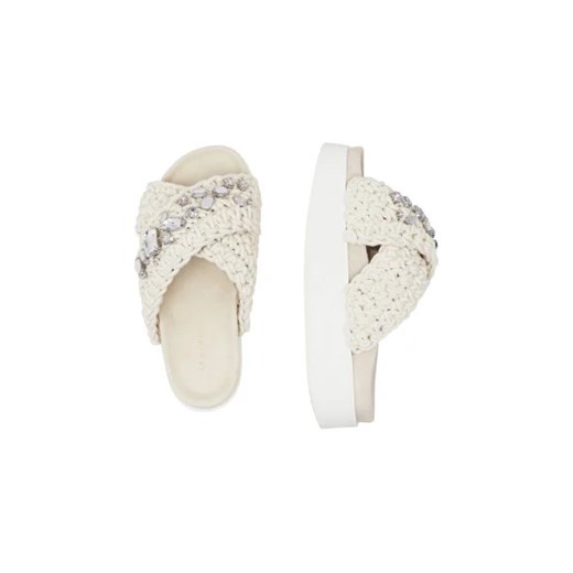 INUIKII Klapki WOVEN STONES | z dodatkiem skóry Inuikii 41 Gomez Fashion Store
