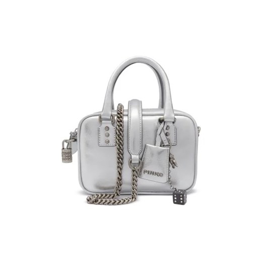 Pinko Skórzany kuferek BOWLING BAG MINI SHEEP NAPPA L Pinko One Size promocyjna cena Gomez Fashion Store