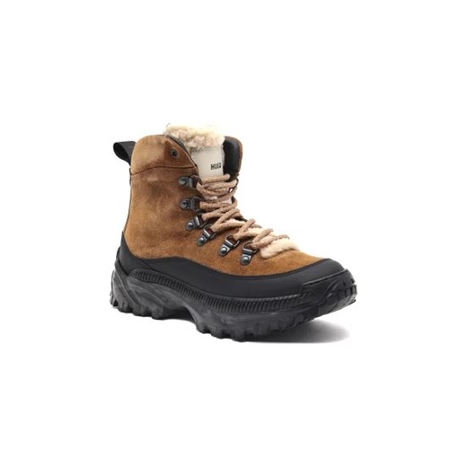 HUGO Skórzane buty trekkingowe Jace FurLaceUpB-Smix ze sklepu Gomez Fashion Store w kategorii Buty trekkingowe damskie - zdjęcie 173102777