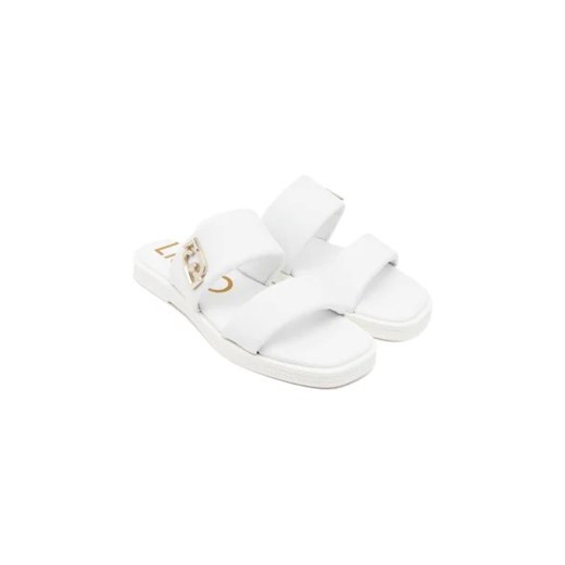 Liu Jo Skórzane klapki IMAN 01 Liu Jo 39 okazyjna cena Gomez Fashion Store