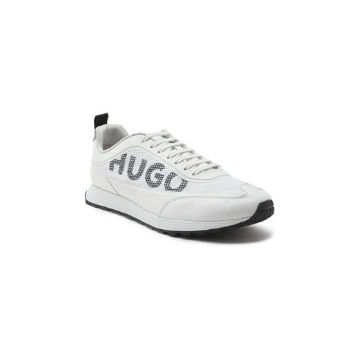 HUGO Sneakersy Icelin_Runn_mebl | z dodatkiem skóry ze sklepu Gomez Fashion Store w kategorii Buty sportowe męskie - zdjęcie 173107065