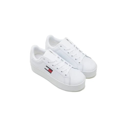 Tommy Jeans buty sportowe damskie sneakersy białe na platformie