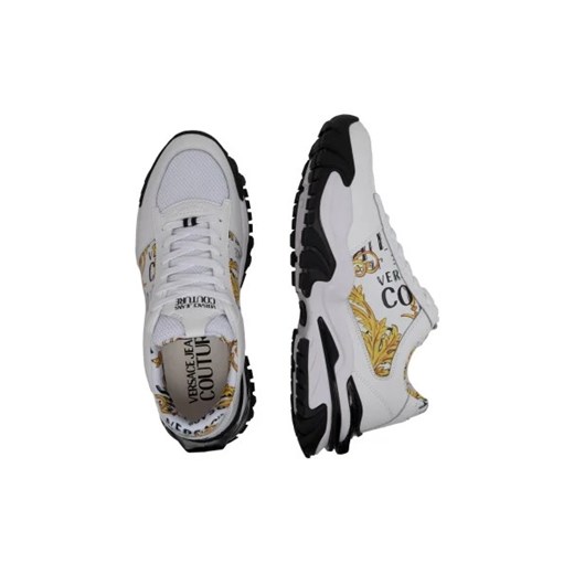 Buty sportowe męskie Versace Jeans ze skóry 