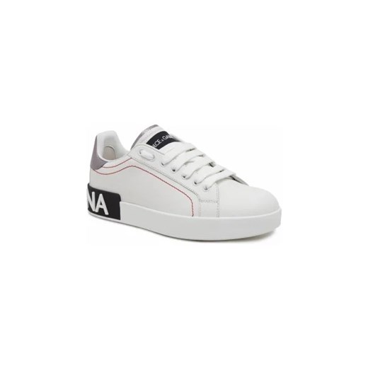 Dolce & Gabbana Skórzane sneakersy PORTOFINO Dolce & Gabbana 36 wyprzedaż Gomez Fashion Store