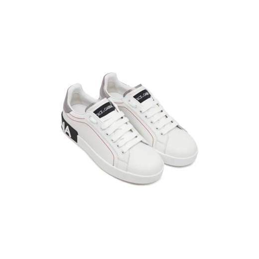 Dolce & Gabbana Skórzane sneakersy PORTOFINO Dolce & Gabbana 37 okazja Gomez Fashion Store
