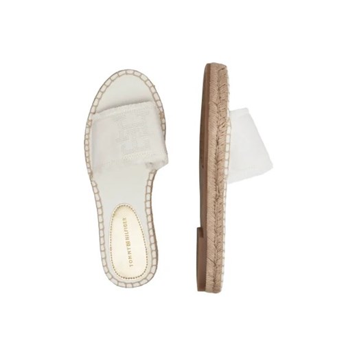 Tommy Hilfiger Klapki ECRU DENIM FLAT SANDAL Tommy Hilfiger 36 okazyjna cena Gomez Fashion Store