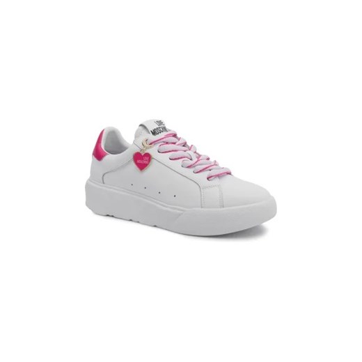 Love Moschino Skórzane sneakersy HEART45 ze sklepu Gomez Fashion Store w kategorii Buty sportowe damskie - zdjęcie 173110077