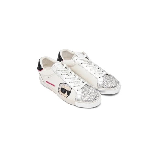 Karl Lagerfeld Skórzane trampki SKOOL Karl NFT Lo Lace Karl Lagerfeld 39 promocyjna cena Gomez Fashion Store