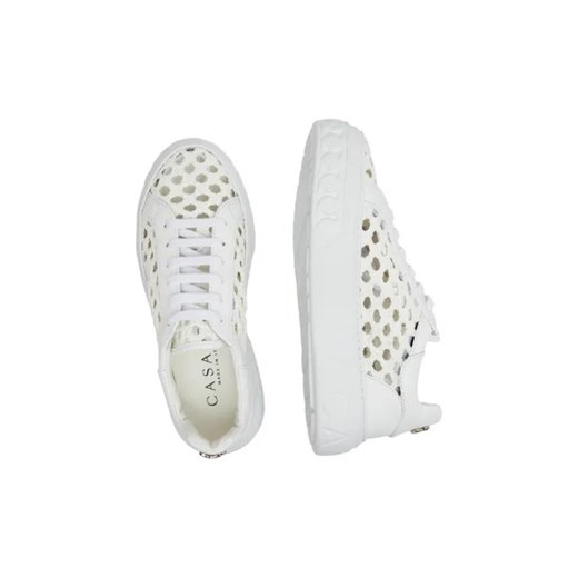 Casadei Skórzane sneakersy Bianco Casadei 40 okazja Gomez Fashion Store