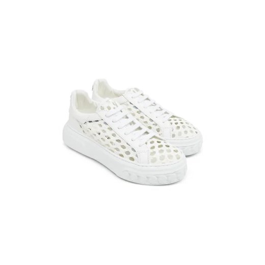 Casadei Skórzane sneakersy Bianco Casadei 39 Gomez Fashion Store wyprzedaż