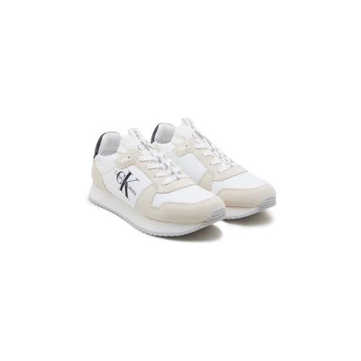 Calvin Klein Jeans Sneakersy RUNNER SOCK LACEUP | z dodatkiem skóry 41 Gomez Fashion Store wyprzedaż