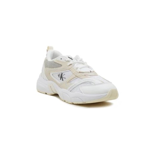 CALVIN KLEIN JEANS Sneakersy RETRO TENNIS | z dodatkiem skóry ze sklepu Gomez Fashion Store w kategorii Buty sportowe damskie - zdjęcie 173113275