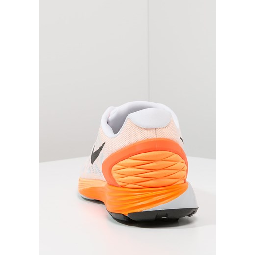 Nike Performance LUNARGLIDE 6 Obuwie do biegania Stabilność white/black/total orange/peach crimson zalando  sportowy