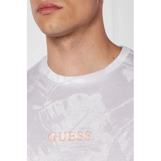 T-shirt męski Guess z krótkim rękawem z bawełny w stylu młodzieżowym 