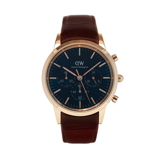 Zegarek Daniel Wellington Iconic Chronograph St Mawes Arctic DW00100639 Brązowy ze sklepu eobuwie.pl w kategorii Zegarki - zdjęcie 173116228